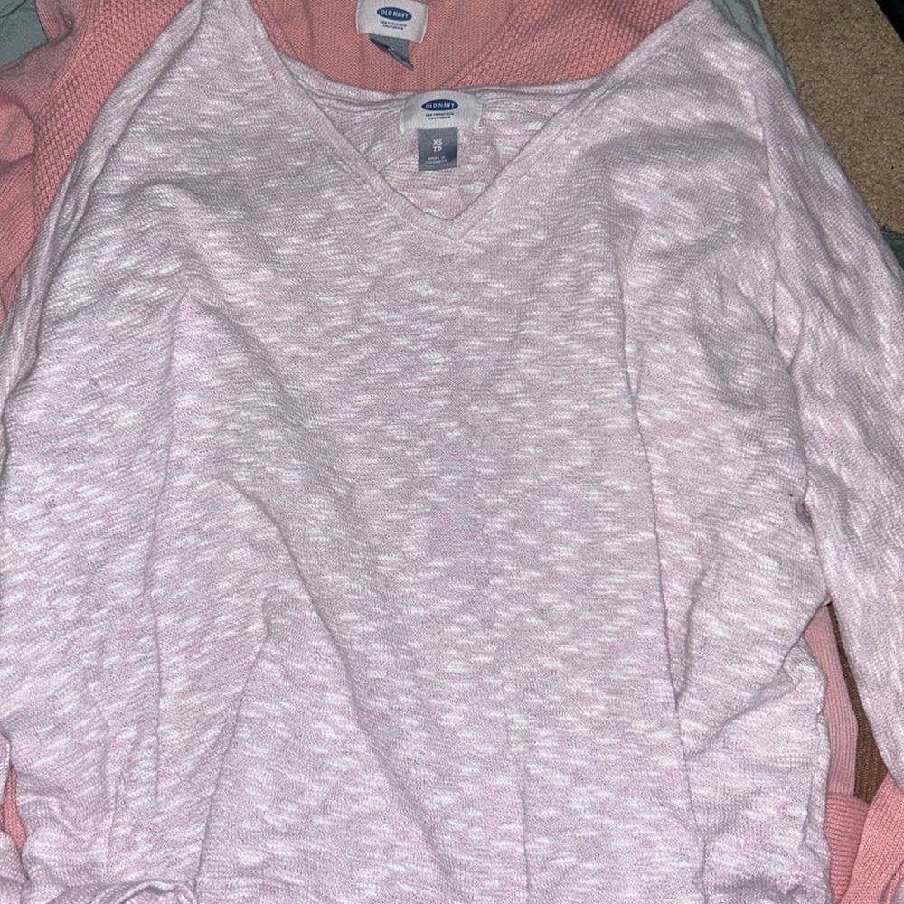 white/very light pink long sleeve